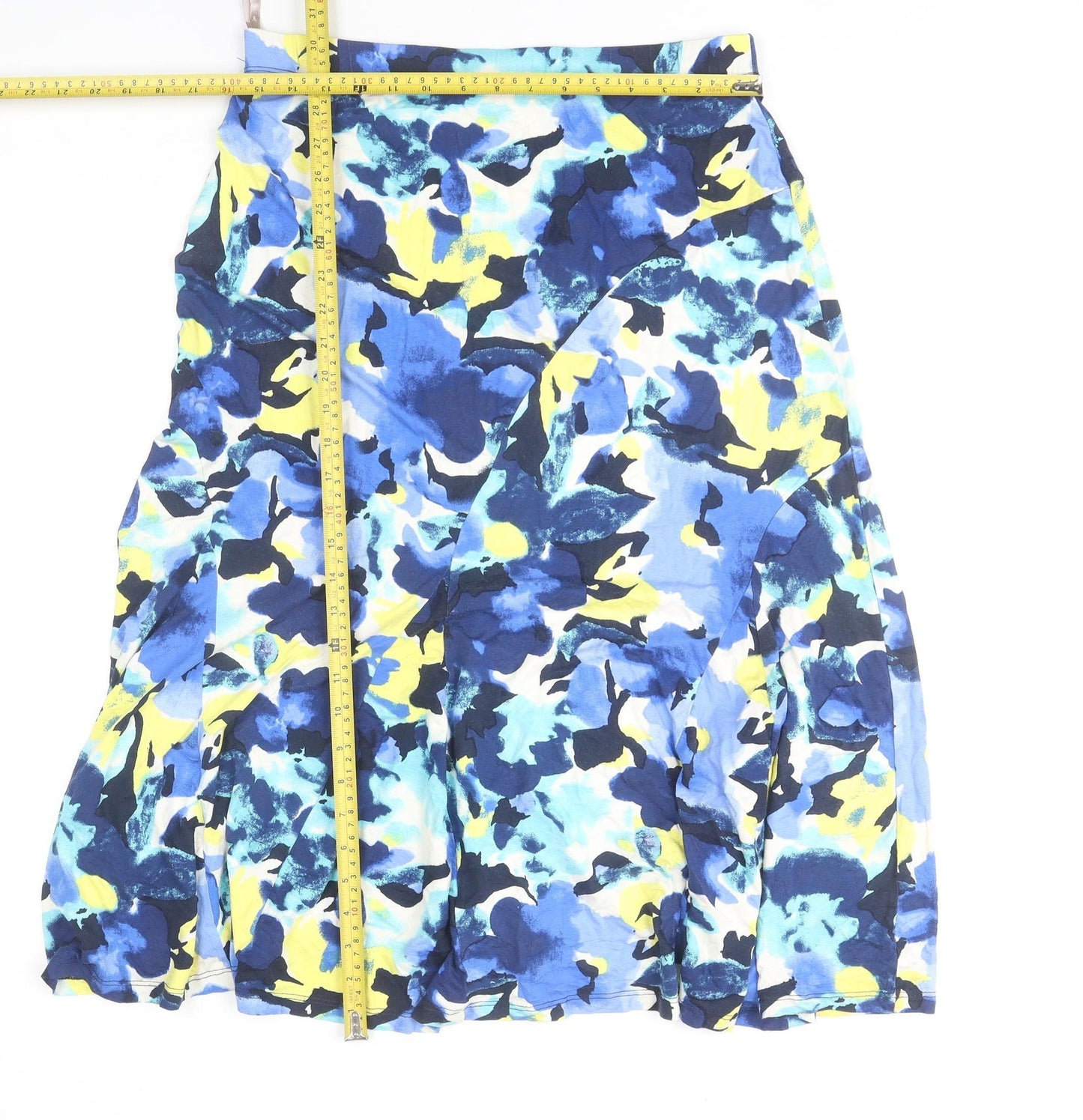Soon Women's Multicoloured A-Line Midi Skirt Size 14