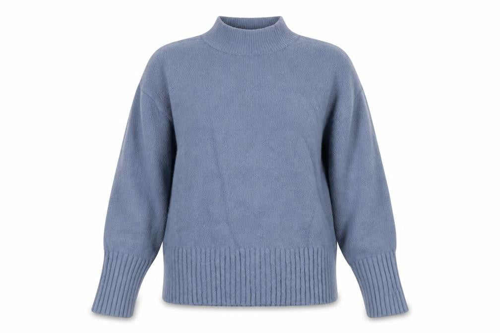 Front view of Marks & Spencer Women Blue Medium jumper