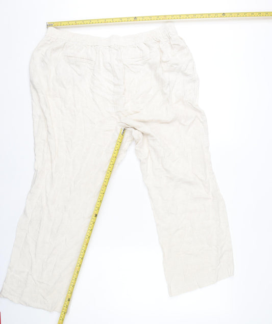 Wallis Women’s Ivory Drawstring Trousers Size 18