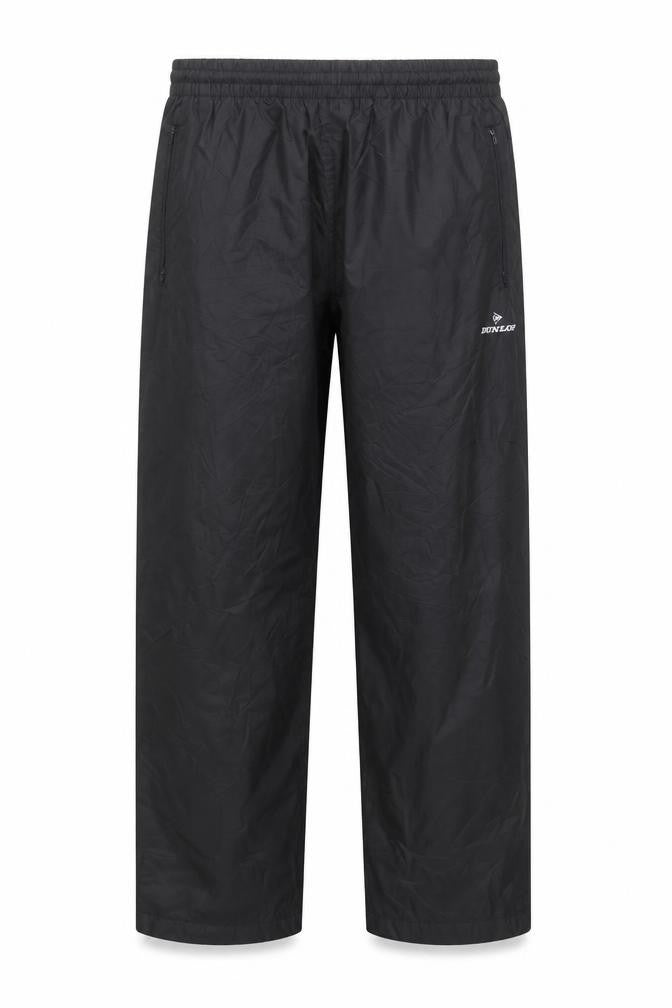 Dunlop Men's Black Windbreaker Trousers M