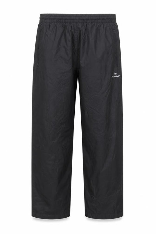 Dunlop Men's Black Windbreaker Trousers M