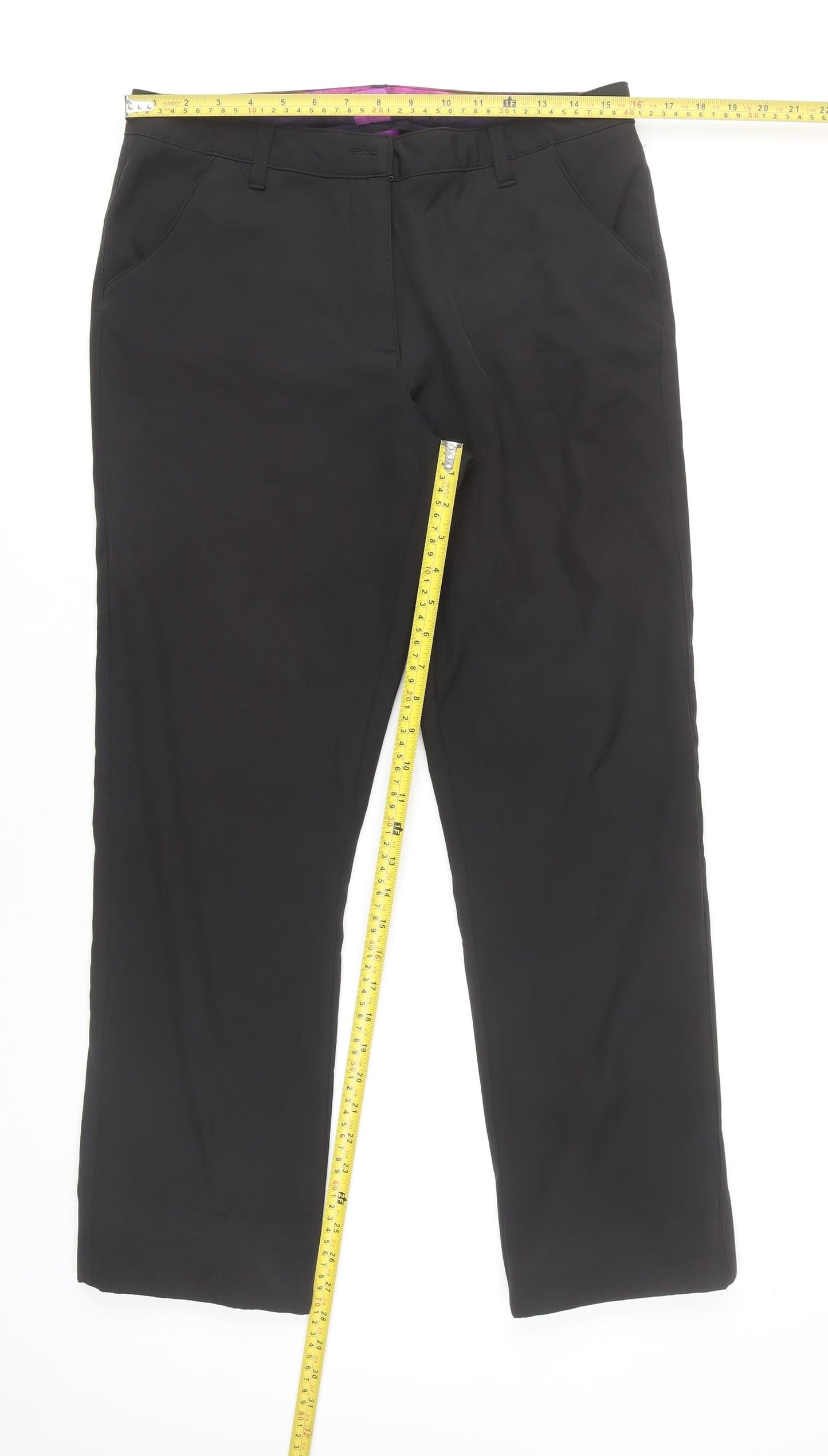 Slazenger Women's Black Straight Trousers Size 12