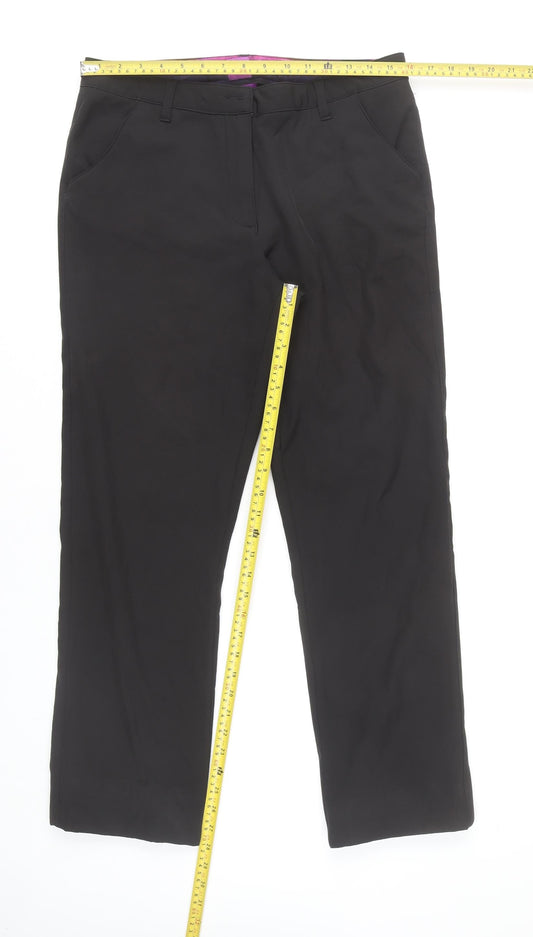 Slazenger Women's Black Straight Trousers Size 12