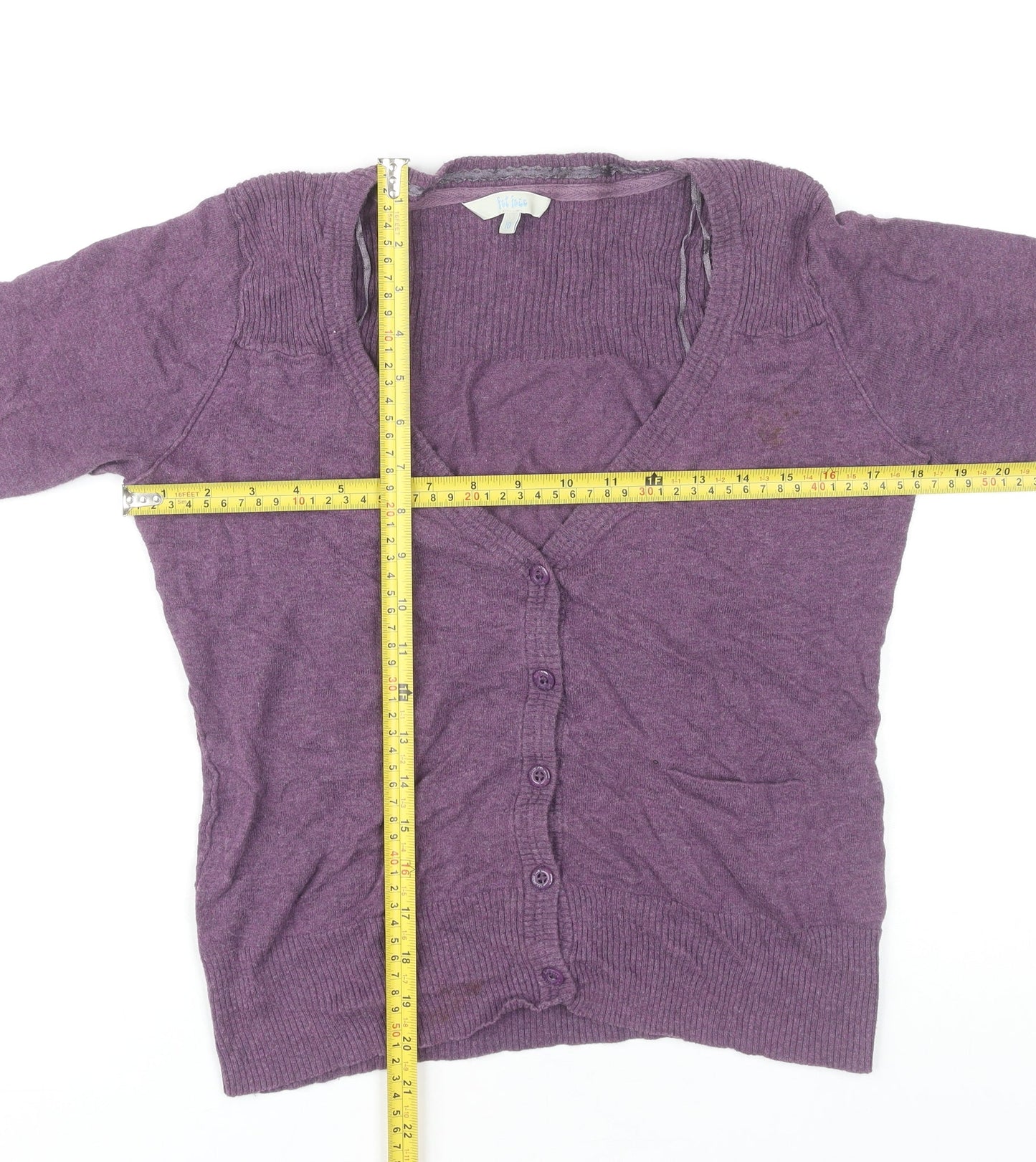 Fat Face Women's Purple Cardigan Size 10