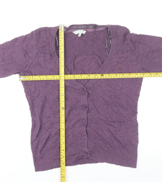 Fat Face Women's Purple Cardigan Size 10