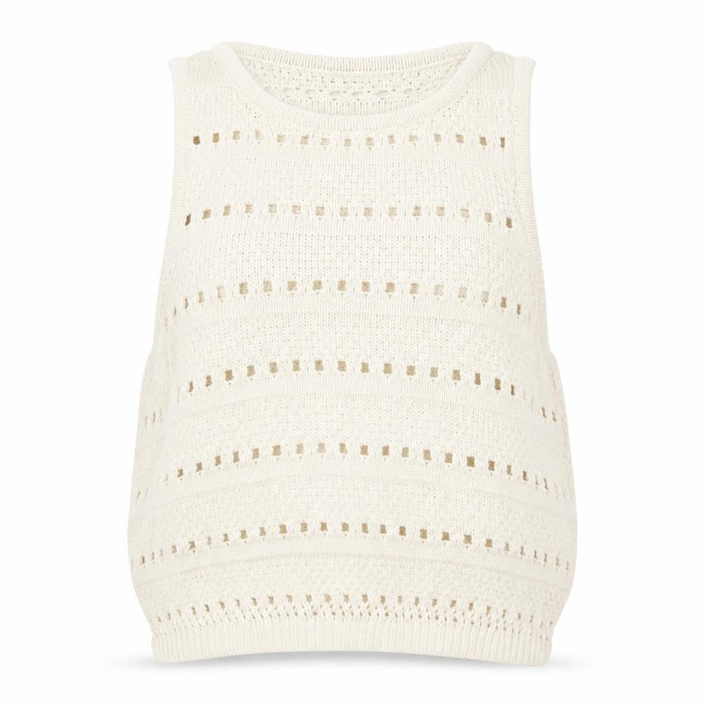 Womens UK XS Regular Levi's White Vest Open-Knit