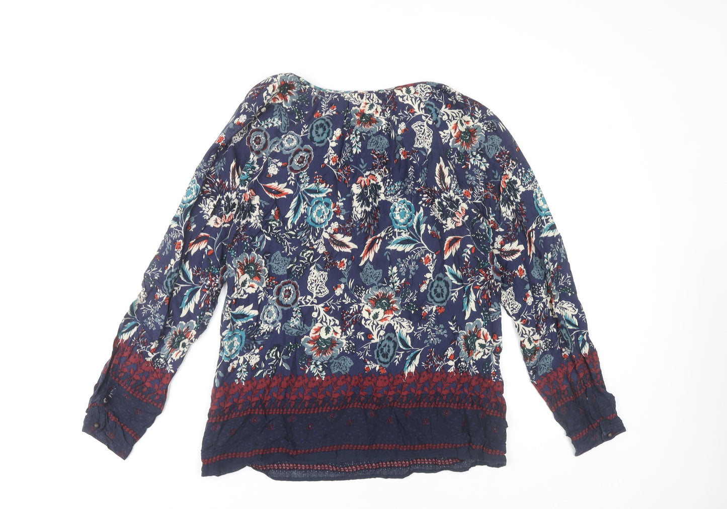 Marks and Spencer Women's Multicoloured Floral Tunic Blouse Size 12