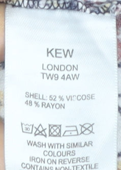 Kew 159 Women's Multicoloured Floral Tunic Blouse, Size 12