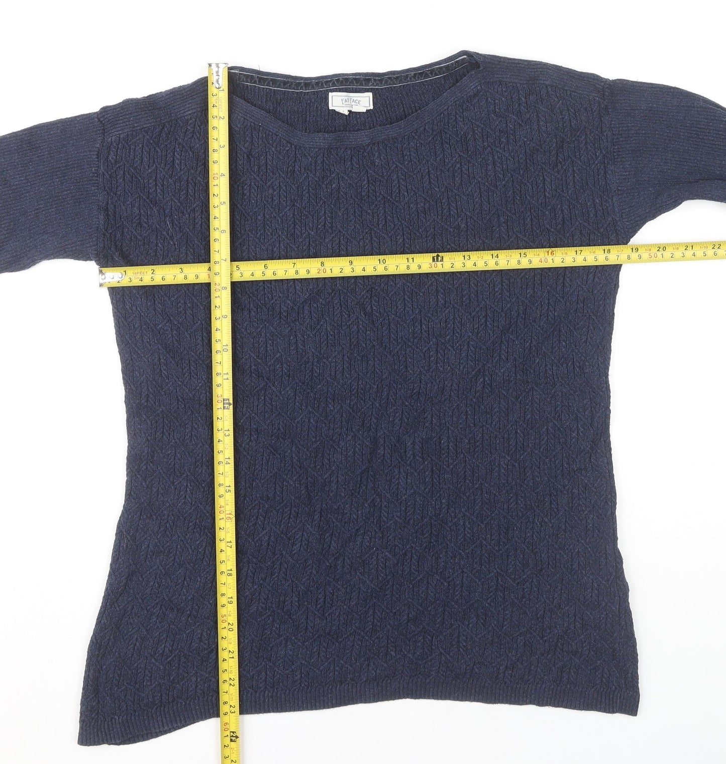 Fat Face Women's Blue Cotton Pullover Jumper, Size 8