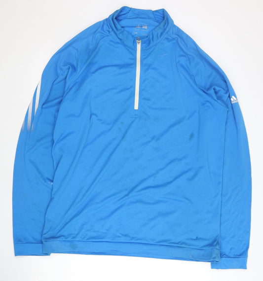Adidas Men's Blue Golf Pullover Top - Size L