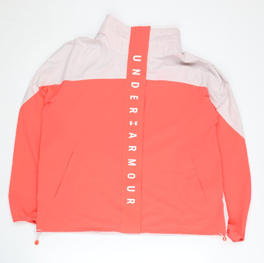 Under Armour Women's Pink XL Windbreaker Jacket