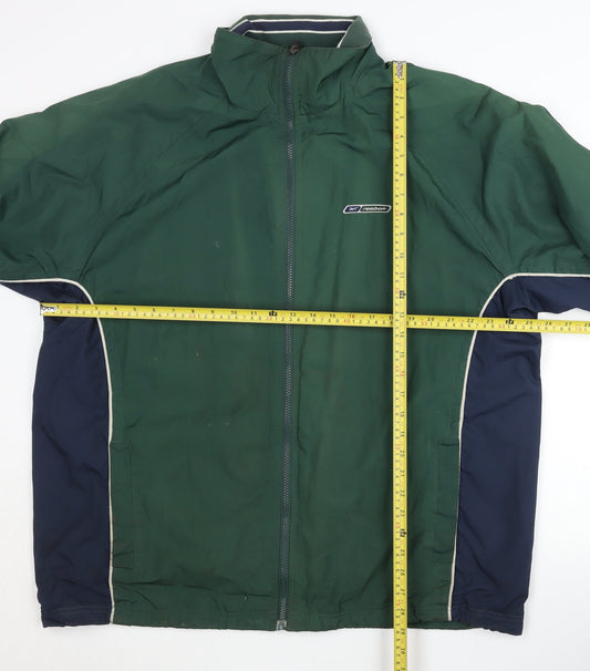 Reebok Men's Green Basic Jacket XL Full Zip