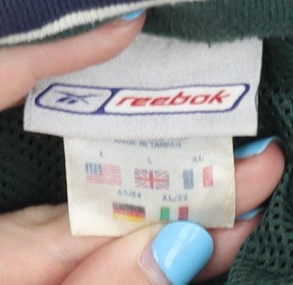 Reebok Men's Green Basic Jacket XL Full Zip