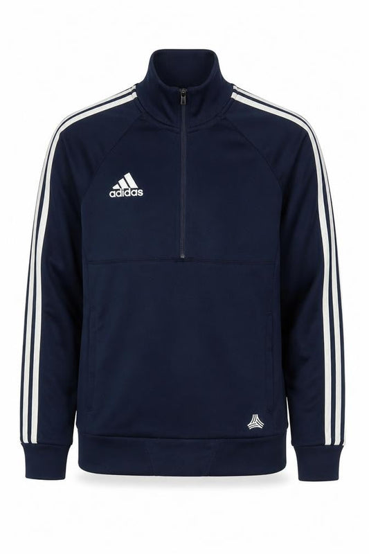 Adidas Men's Blue Track Jacket Size S, 1/2 Zip