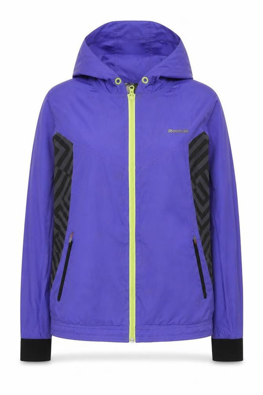 Front view of Reebok Women's Purple Windbreaker M - Running & Jogging