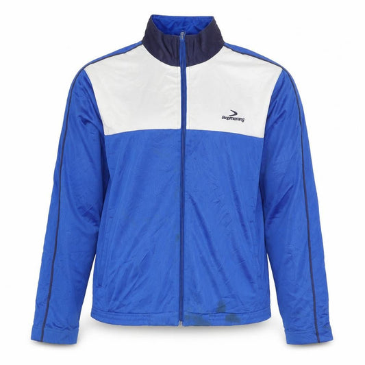Front view of Boomerang Women's Blue Track Jacket, size 16