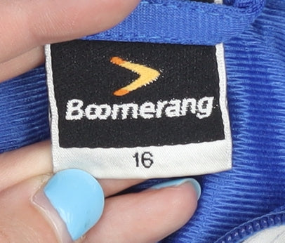 Boomerang Women's Blue Track Jacket Size 16