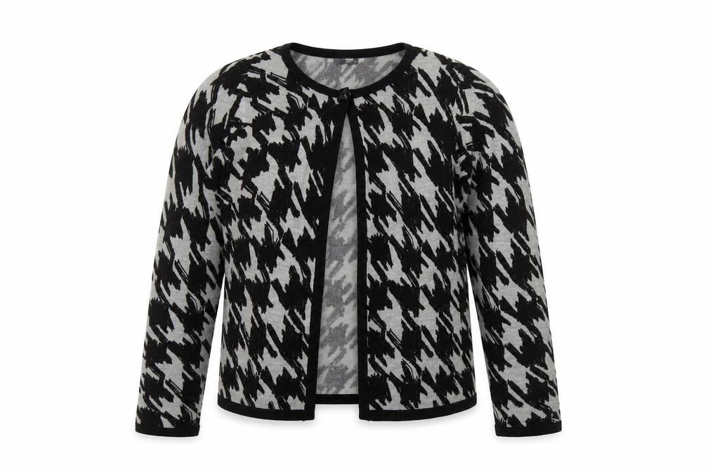 Marks and Spencer Women’s Grey Houndstooth Cardigan Size 12