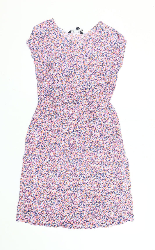 Crew Clothing Women’s Multicoloured Floral Fit & Flare Dress Size 10