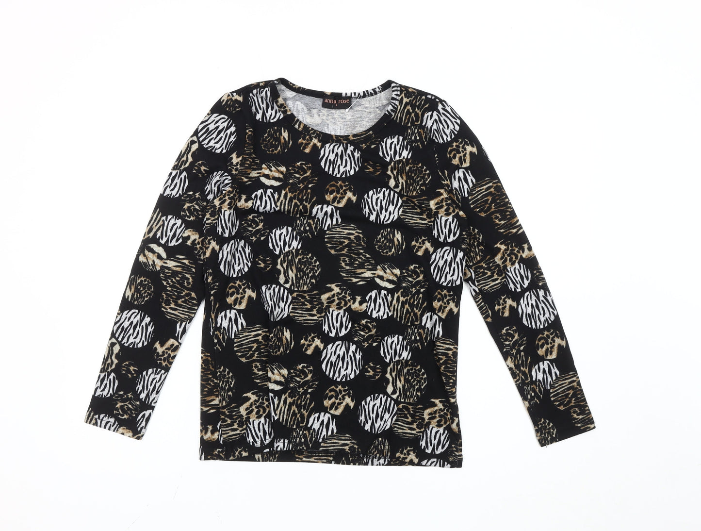 Anna Rose Women's Multicoloured Animal Print Long Sleeve Top S