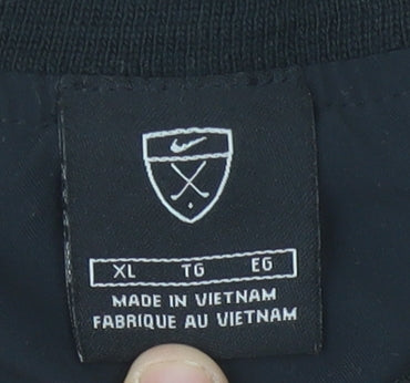 Nike Men’s Black XL V-Neck Sports Golf Vest Sweatshirt