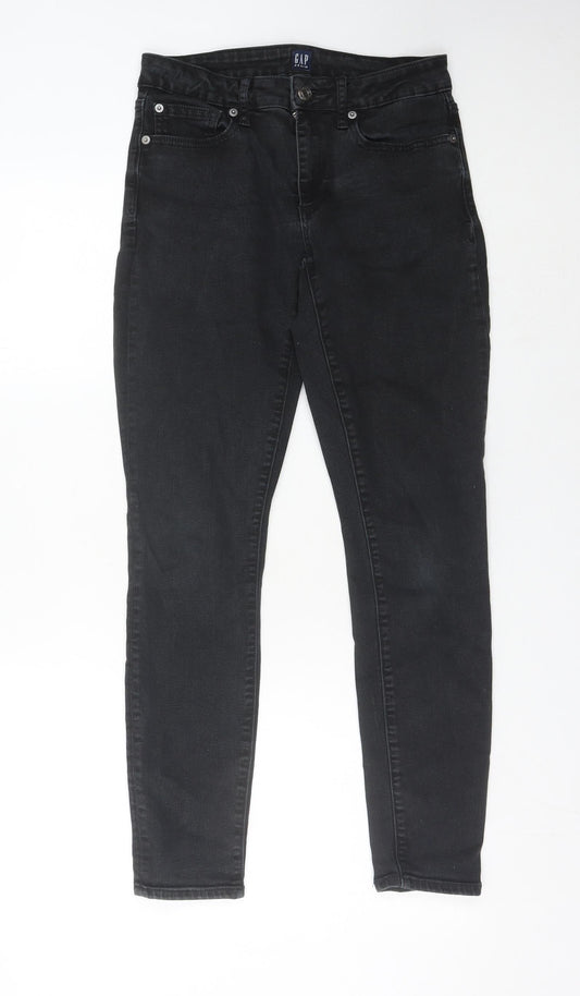 GAP Women's Black Skinny Jeans Size 10 Slim Fit Denim Stretch