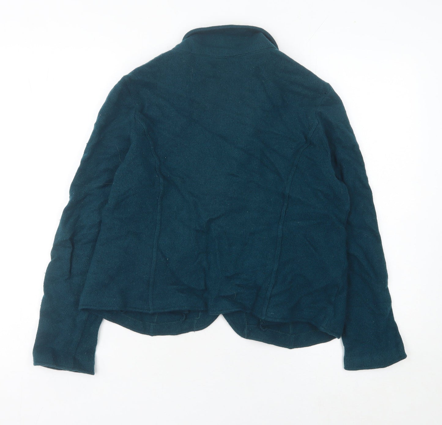 Laura Ashley Women’s Green Lambswool Collared Cardigan UK 14
