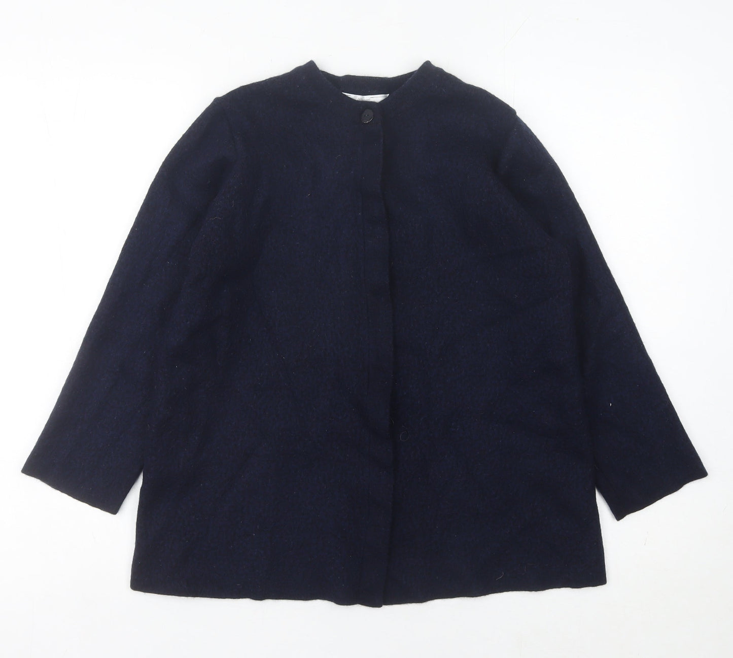 Marks and Spencer Women’s Blue Wool Long Sleeve Cardigan UK 12