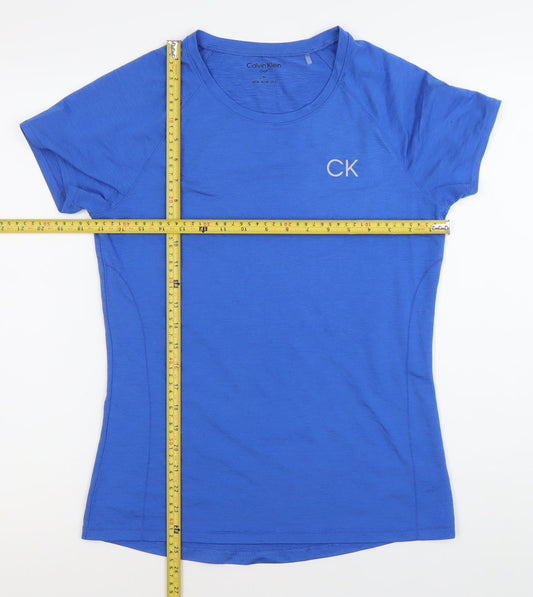 Calvin Klein Women’s Blue Golf T-Shirt UK 12 Short Sleeve Activewear