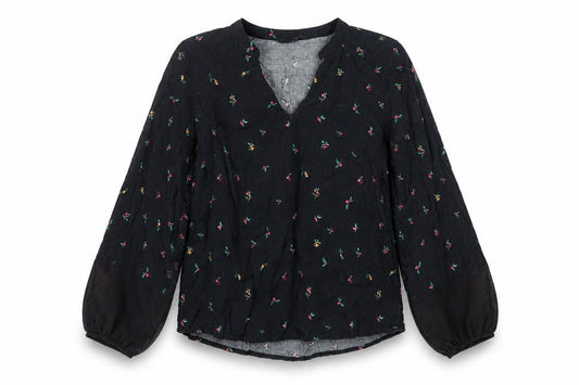 Womens UK Size 6 Top Secret Black Polyester Blouse