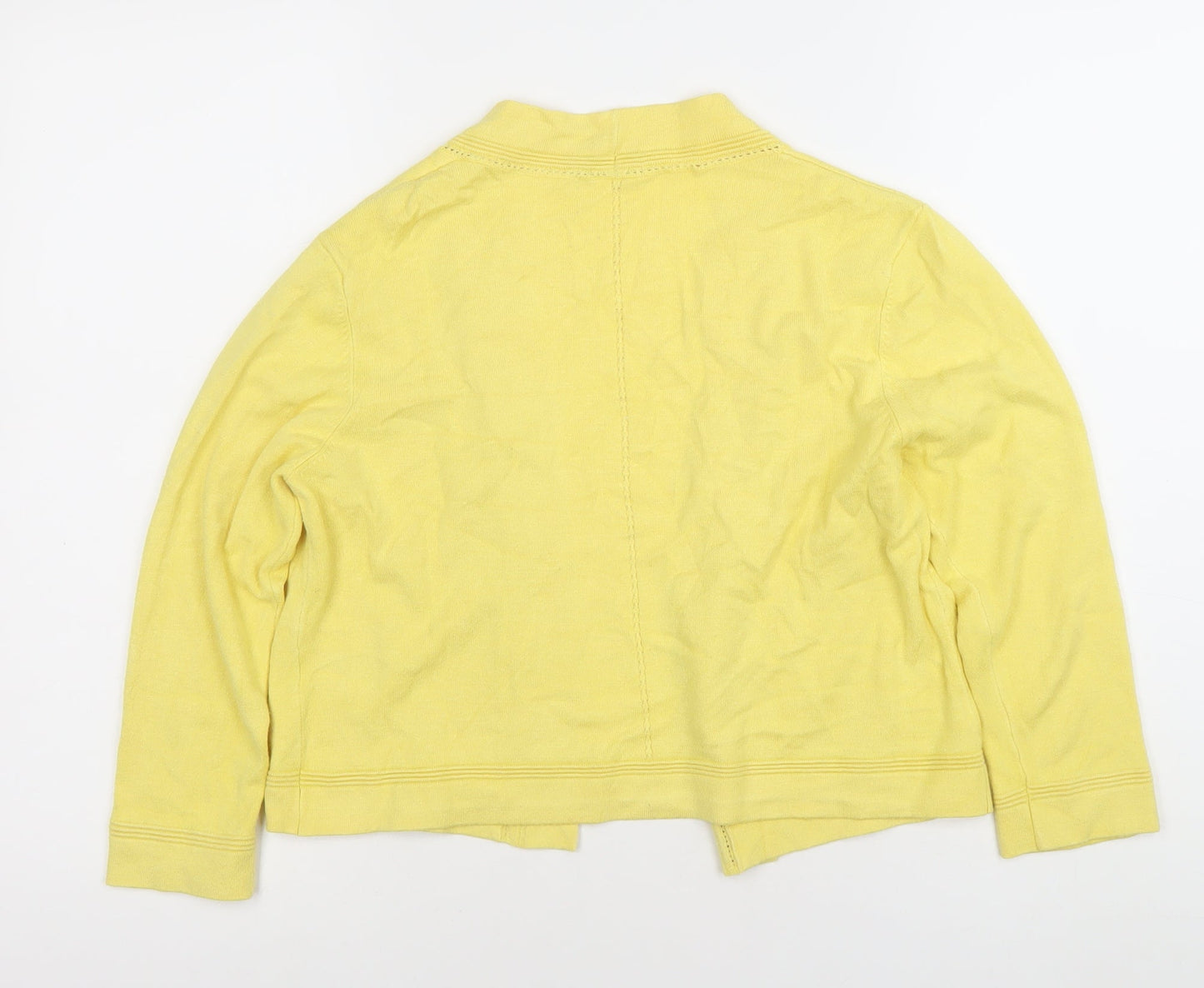 Precis Petite Women's Yellow Cardigan Small Petite Lightweight Knit