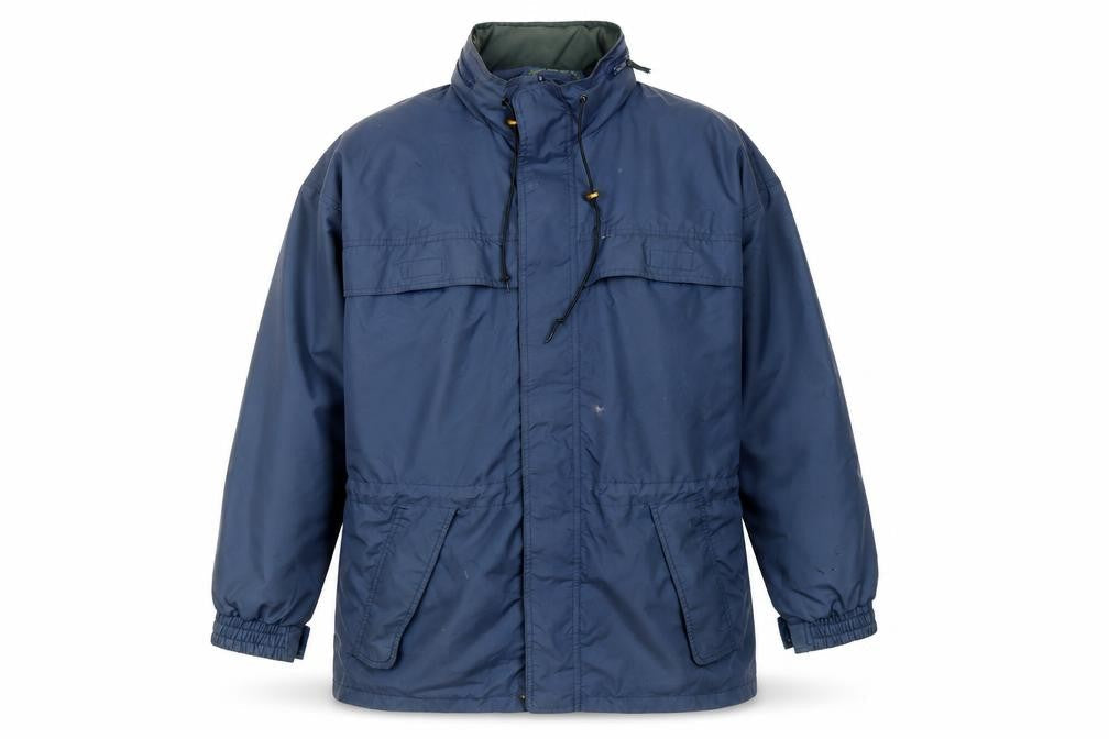 Hawkshead Men’s Blue L Parka Jacket Water Resistant Hiking Outdoor