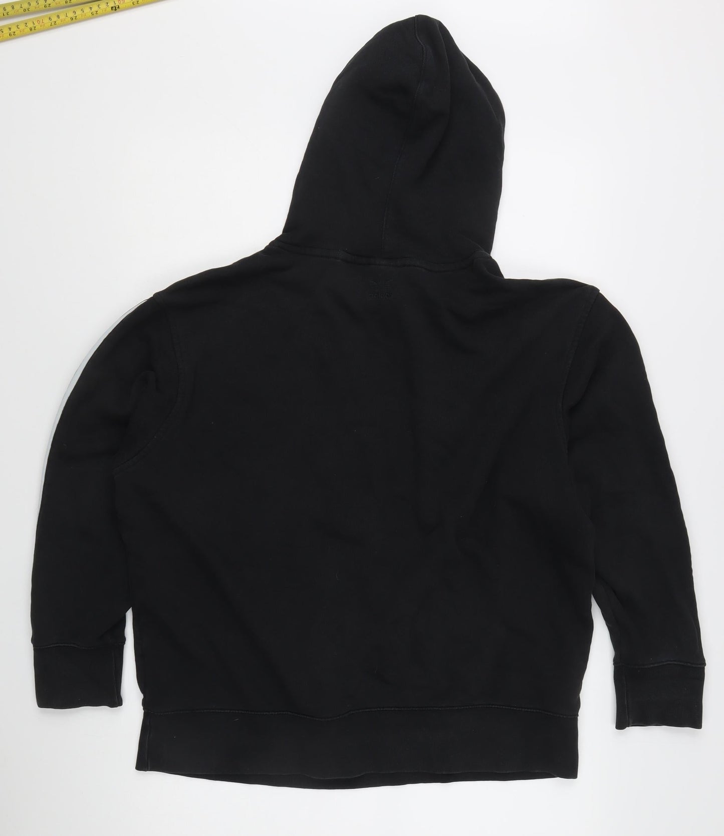adidas Men’s Black Pullover Hoodie L Trefoil Logo 3-Stripes Sportswear