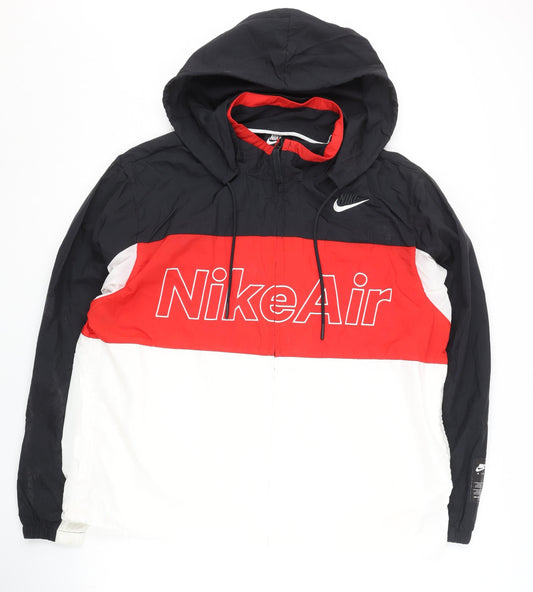 Nike Air Men's Black Red White XL Windbreaker Jacket