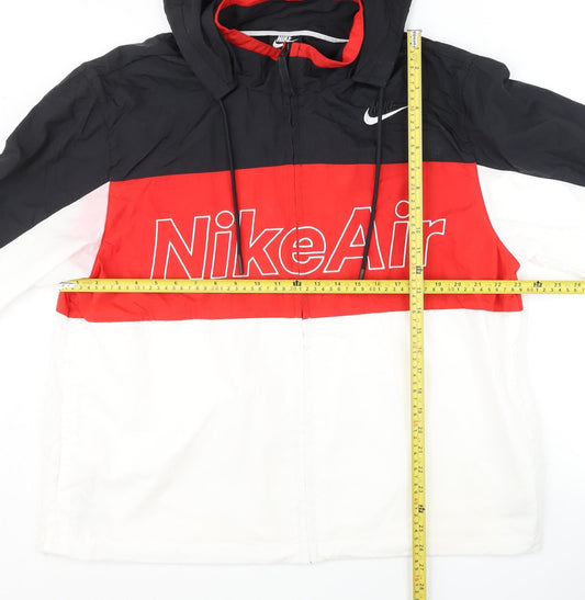 Nike Air Men's Black Red White XL Windbreaker Jacket