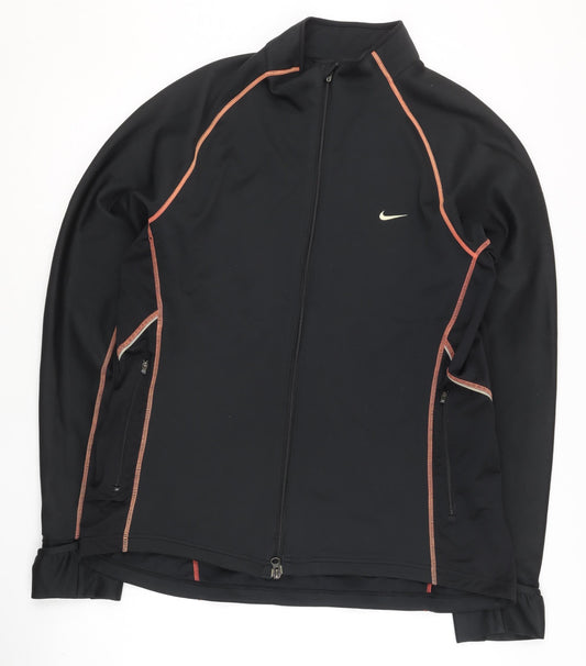 Nike Men's Black XL Track Jacket Athletic Fit Softshell for Gym & Running