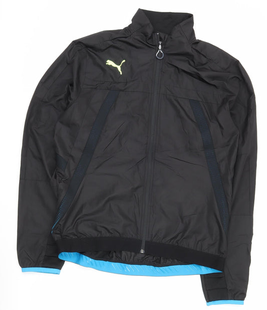 Puma Men's Black XL Athletic Track Jacket Full Zip Lightweight