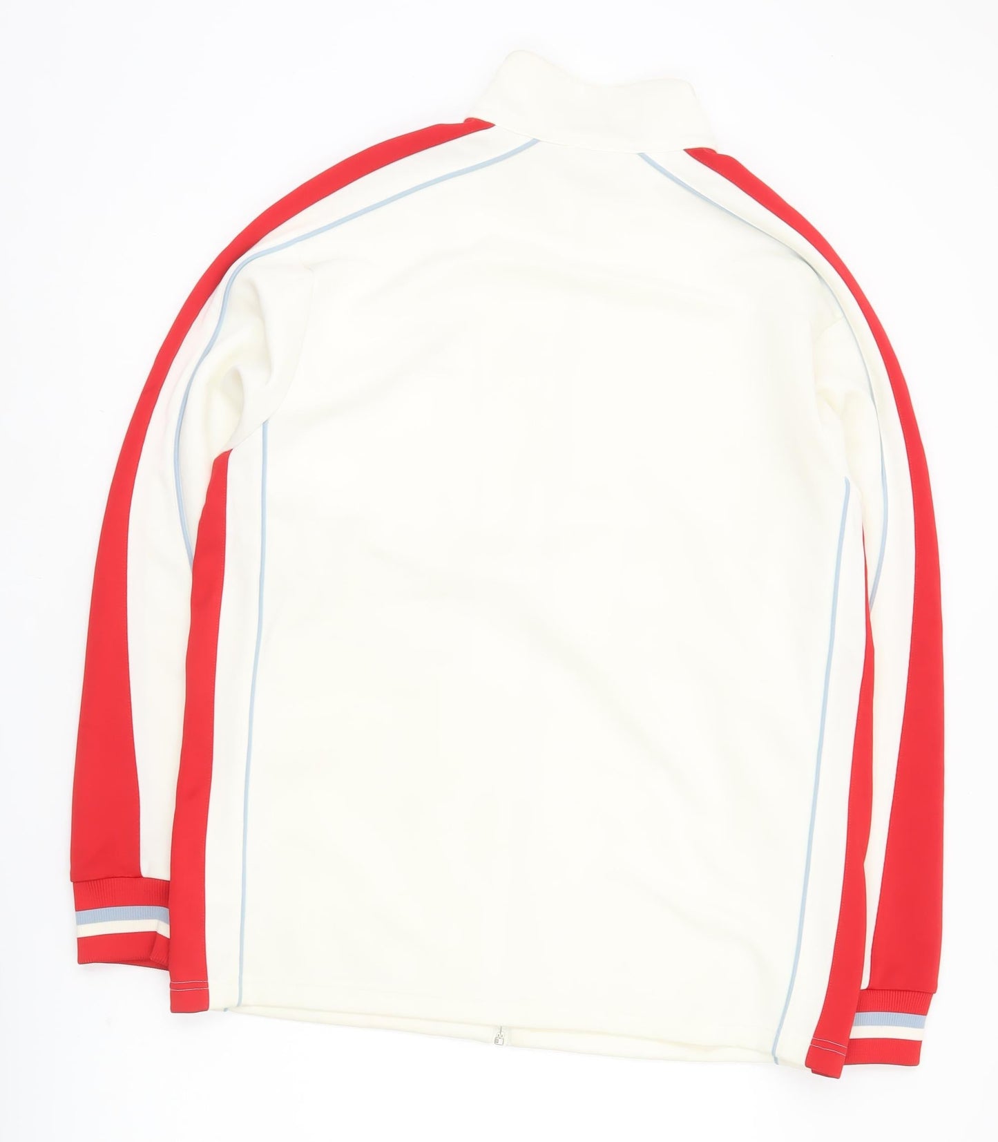 Converse Men's White Red M Track Jacket Full Zip Colourblock Sportswear