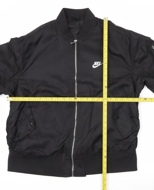 Nike Men's Black 2XL Basic Jacket Full Zip Lightweight Lined