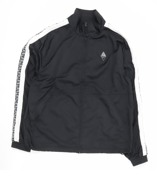Nike Men's Black L Track Jacket Full Zip Sportswear Polyester