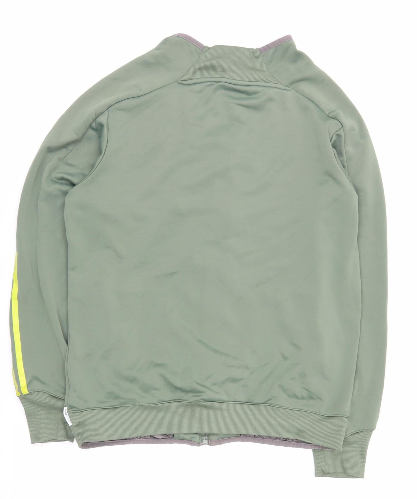 Adidas Men’s Green L Track Jacket Full Zip Sportswear