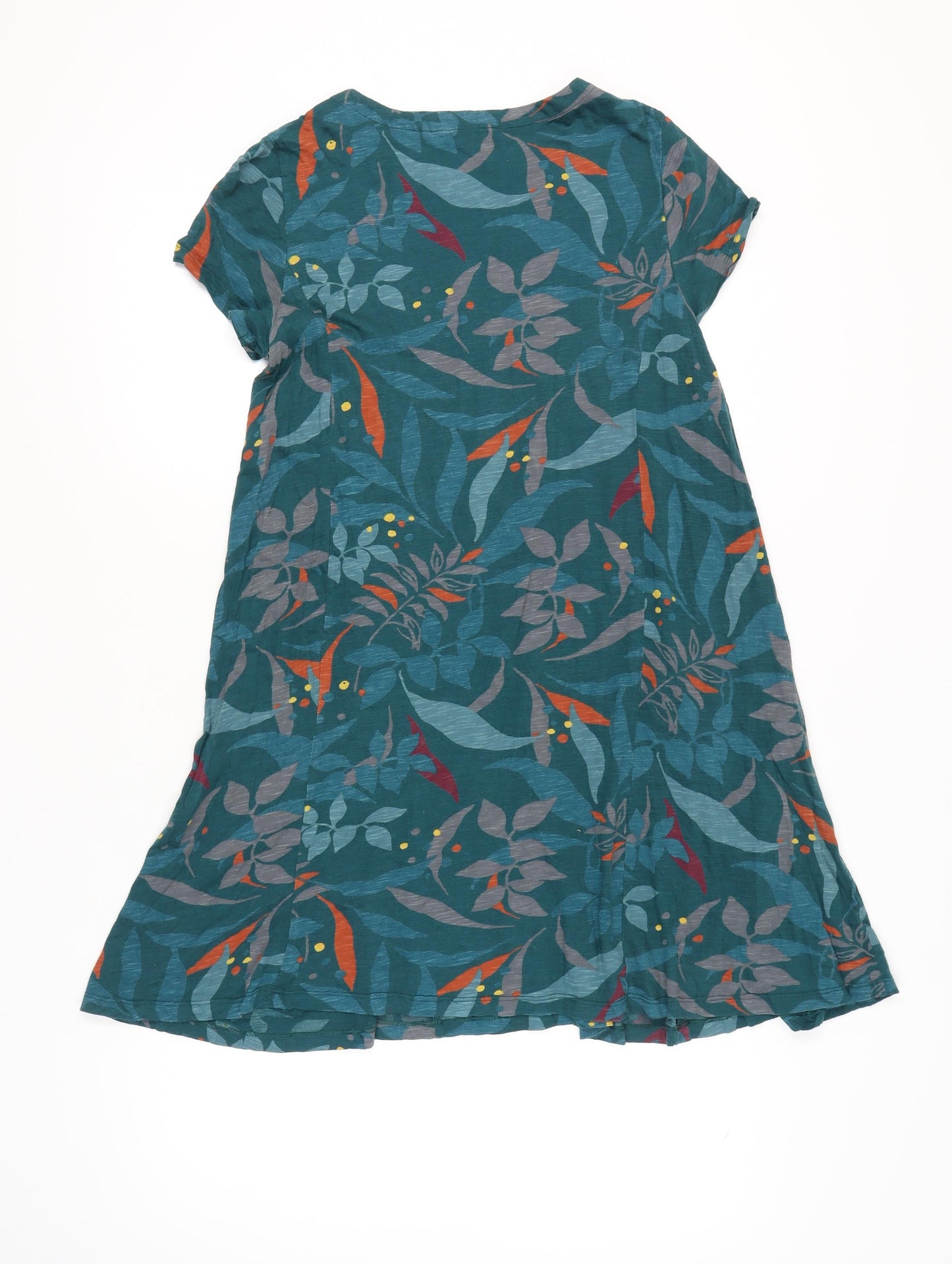 Seasalt Cornwall Women’s Green Floral Shift Dress Size 12 Tall