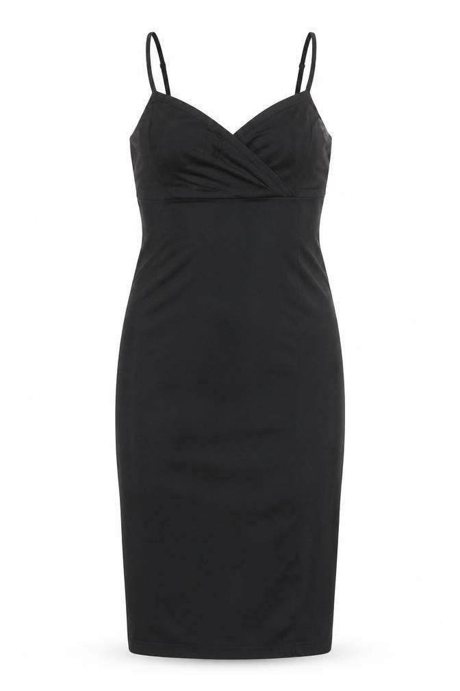 Karen Millen Womens Black Size 8 Bodycon Knee Length Sleeveless Dress