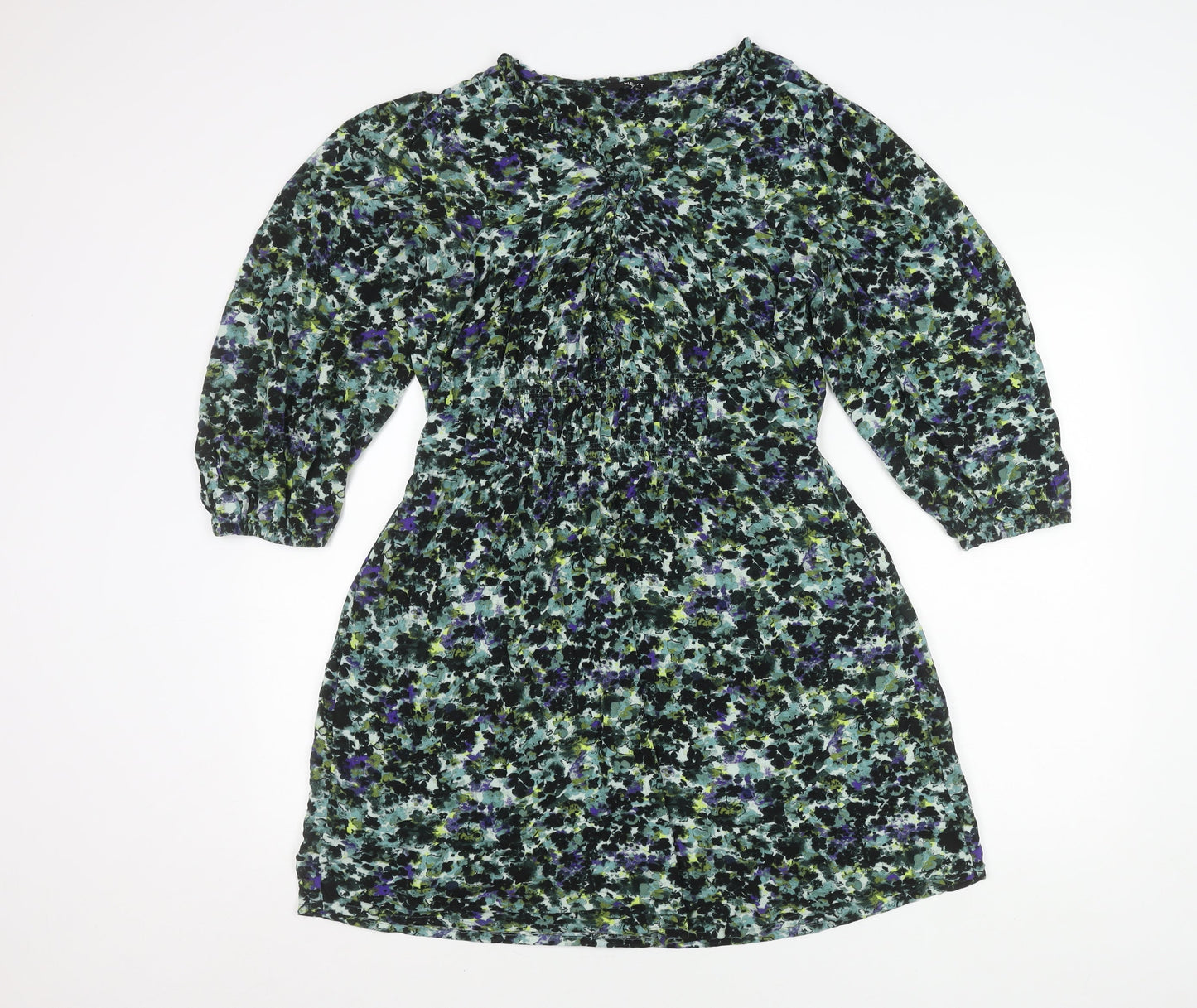 Next Women’s Multicoloured Floral A-Line Short Dress Size 12