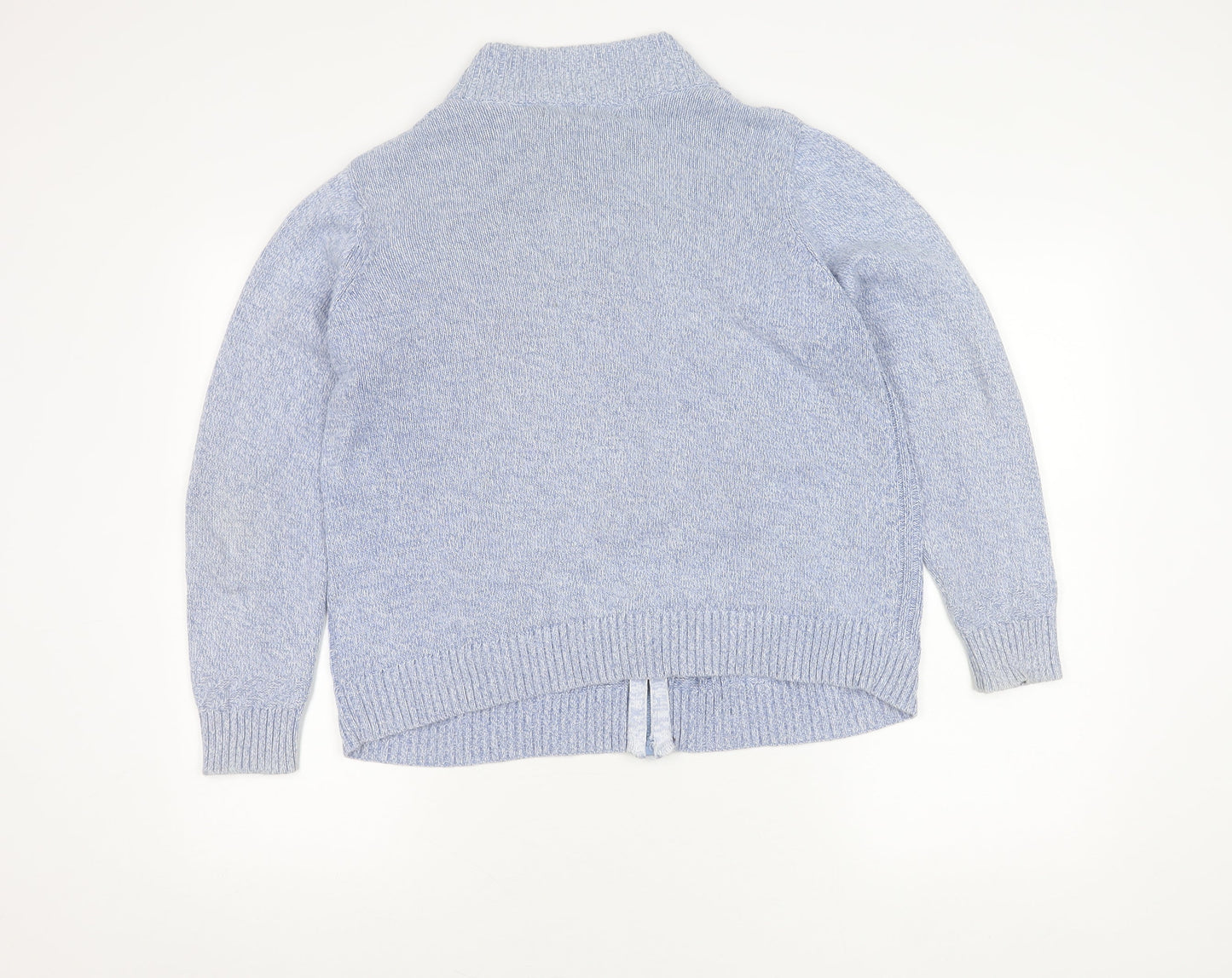 ISLE Essentials Women's Blue Size 18 Cotton Full Zip Jumper