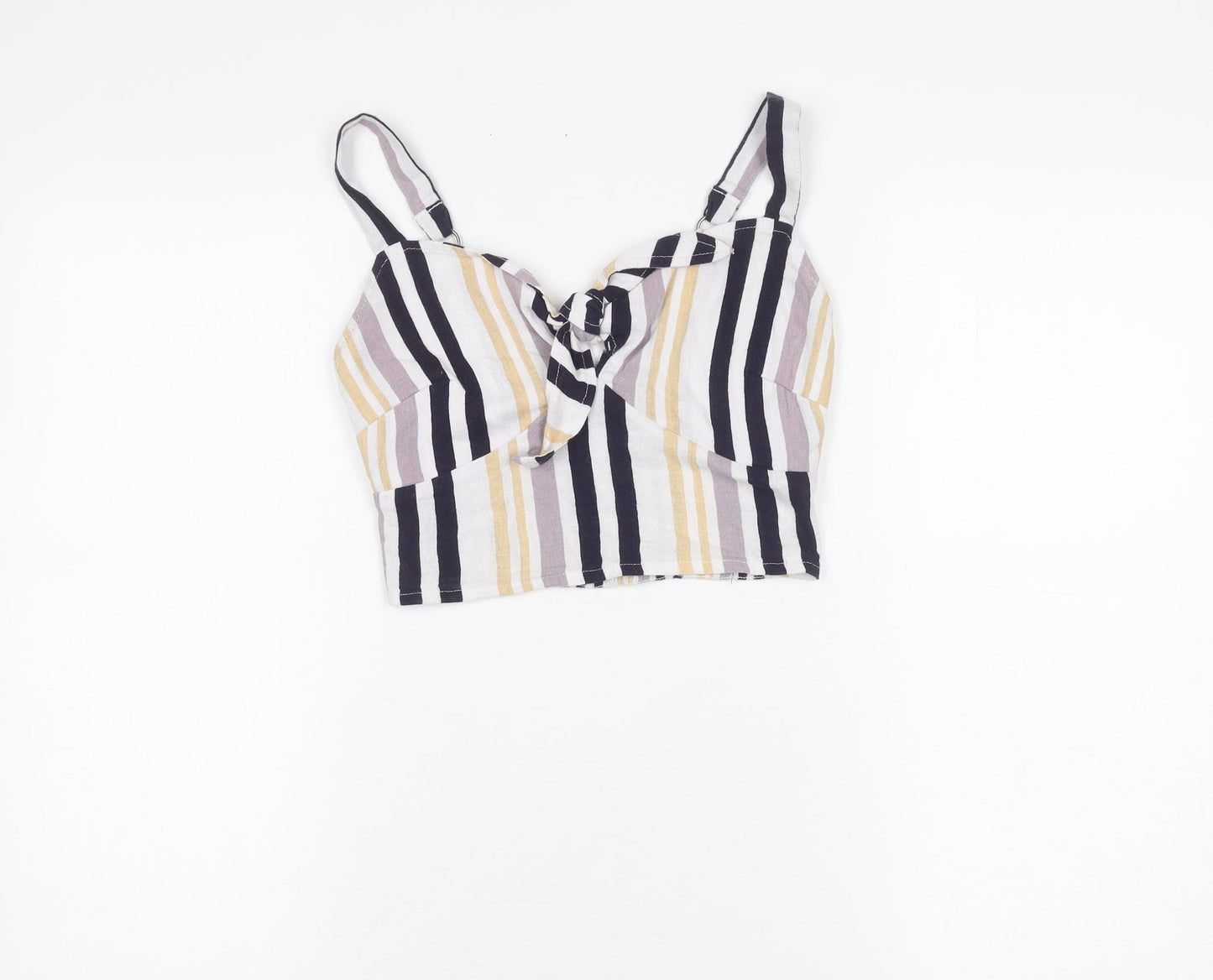 Hollister Women's Multicoloured Striped XS Camisole Tank Top