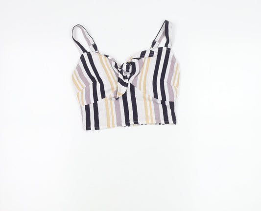 Hollister Women's Multicoloured Striped XS Camisole Tank Top