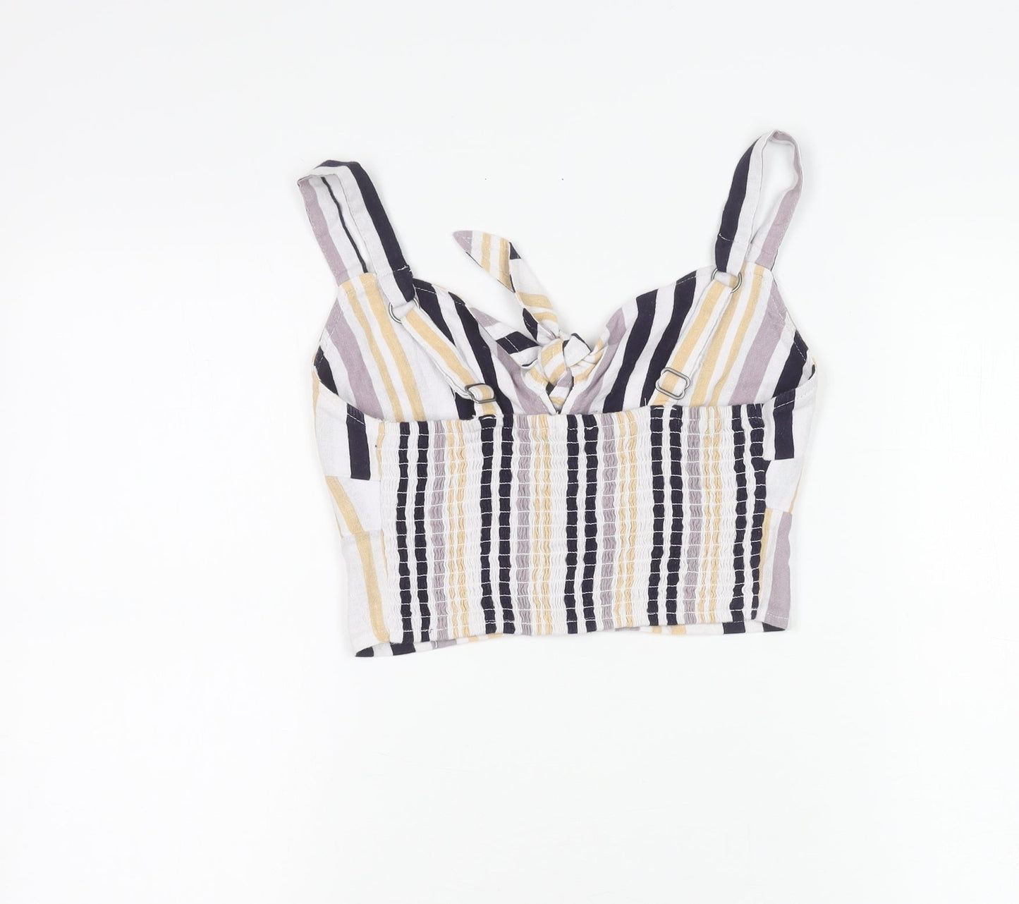 Hollister Women's Multicoloured Striped XS Camisole Tank Top