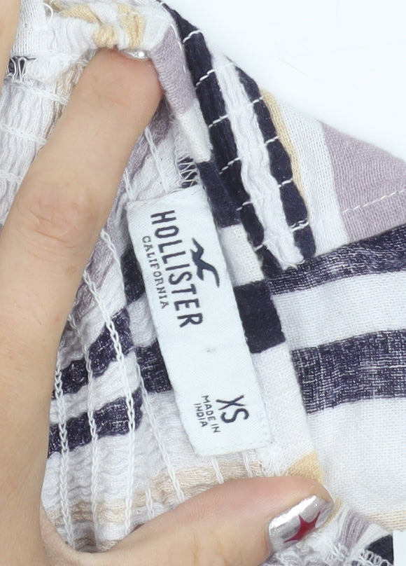 Hollister Women's Multicoloured Striped XS Camisole Tank Top