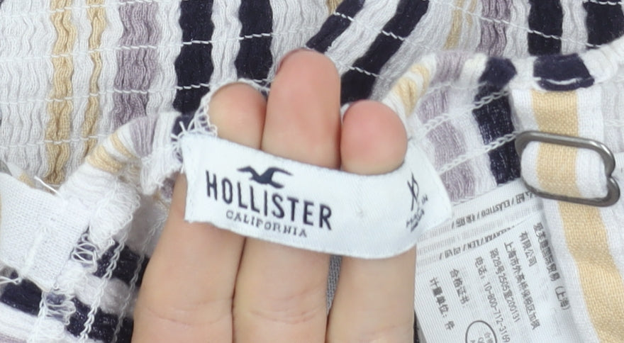 Hollister Women's Multicoloured Striped XS Camisole Tank Top